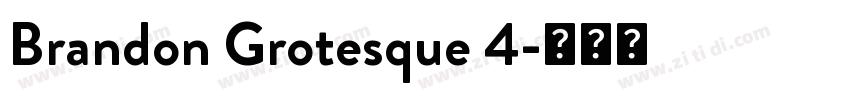 Brandon Grotesque 4字体转换